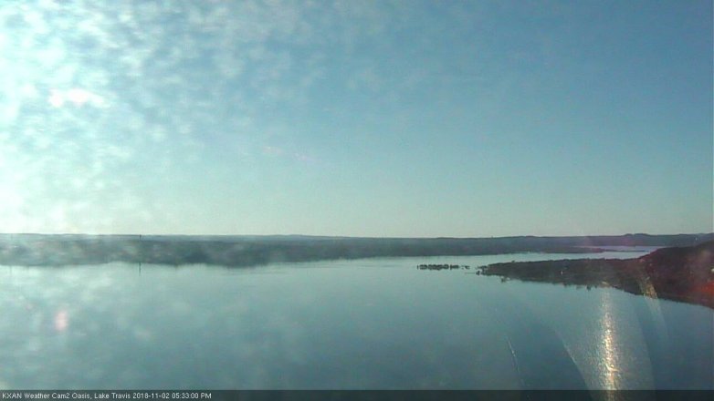 Lake Travis webcam, November 2, 2018 4:35 PM CT