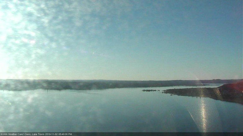 Lake Travis webcam, November 2, 2018 4:50 PM CT
