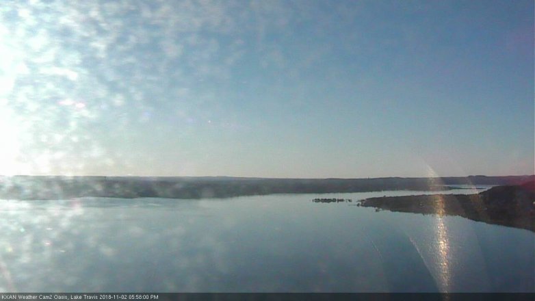 Lake Travis webcam, November 2, 2018 5:00 PM CT
