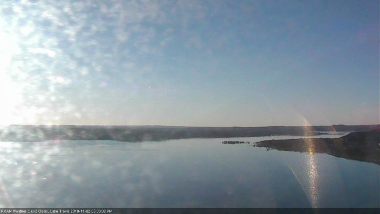 Lake Travis webcam, November 2, 2018 5:05 PM CT