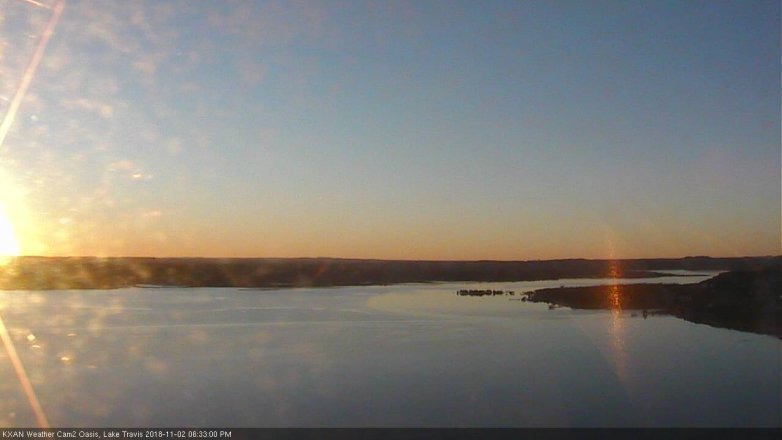 Lake Travis webcam, November 2, 2018 5:35 PM CT