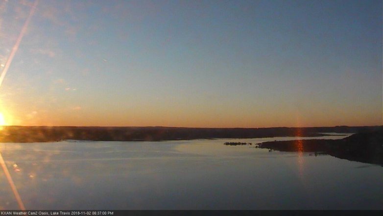 Lake Travis webcam, November 2, 2018 5:40 PM CT