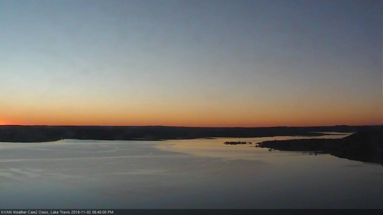 Lake Travis webcam, November 2, 2018 5:50 PM CT