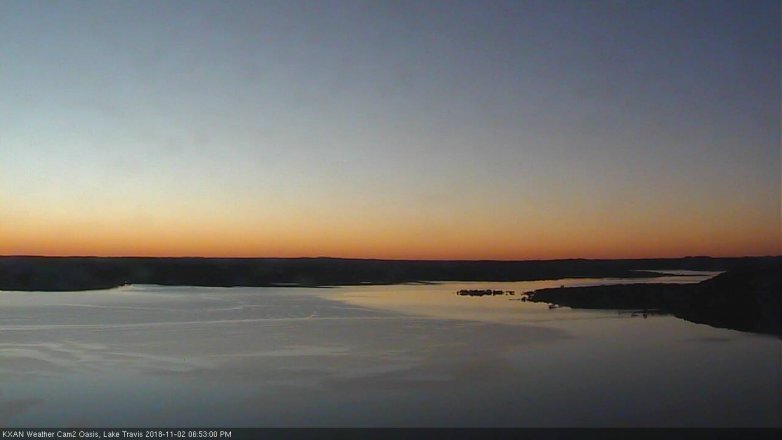 Lake Travis webcam, November 2, 2018 5:55 PM CT