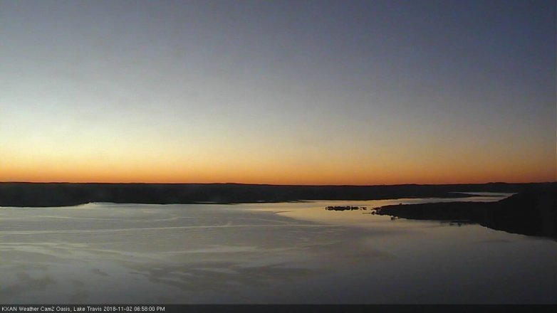 Lake Travis webcam, November 2, 2018 6:00 PM CT