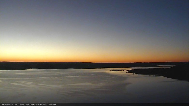 Lake Travis webcam, November 2, 2018 6:05 PM CT