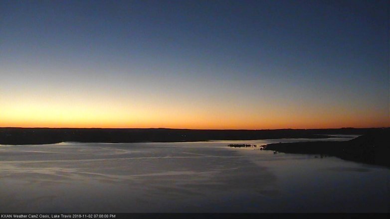 Lake Travis webcam, November 2, 2018 6:10 PM CT