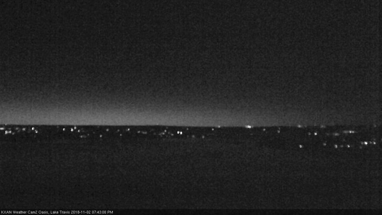 Lake Travis webcam, November 2, 2018 6:45 PM CT