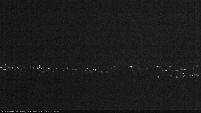 Lake Travis webcam, November 2, 2018 7:05 PM CT