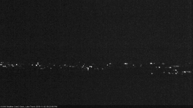 Lake Travis webcam, November 2, 2018 7:25 PM CT