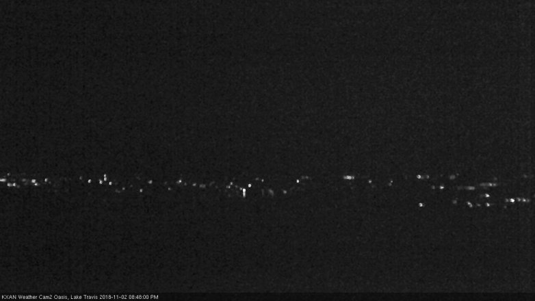 Lake Travis webcam, November 2, 2018 7:50 PM CT