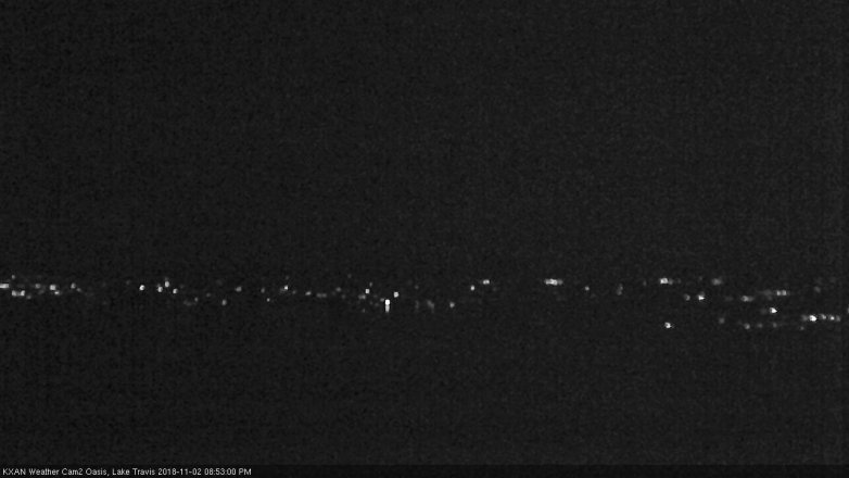 Lake Travis webcam, November 2, 2018 7:55 PM CT