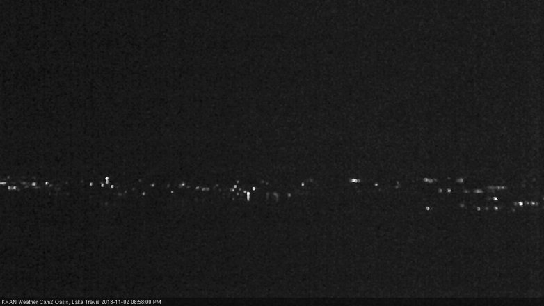 Lake Travis webcam, November 2, 2018 8:00 PM CT