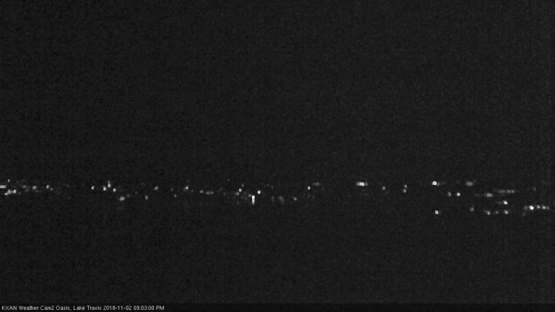 Lake Travis webcam, November 2, 2018 8:05 PM CT