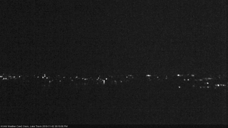 Lake Travis webcam, November 2, 2018 8:20 PM CT