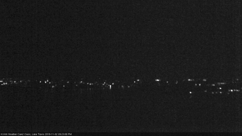 Lake Travis webcam, November 2, 2018 8:25 PM CT