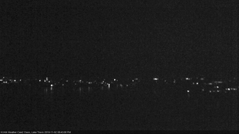 Lake Travis webcam, November 2, 2018 8:45 PM CT