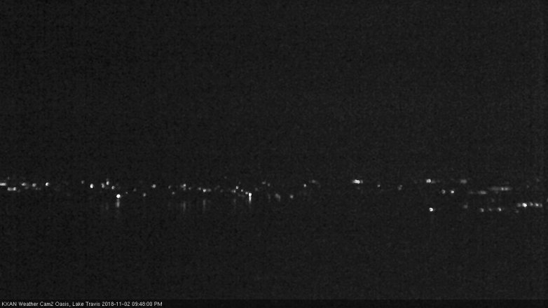 Lake Travis webcam, November 2, 2018 8:50 PM CT
