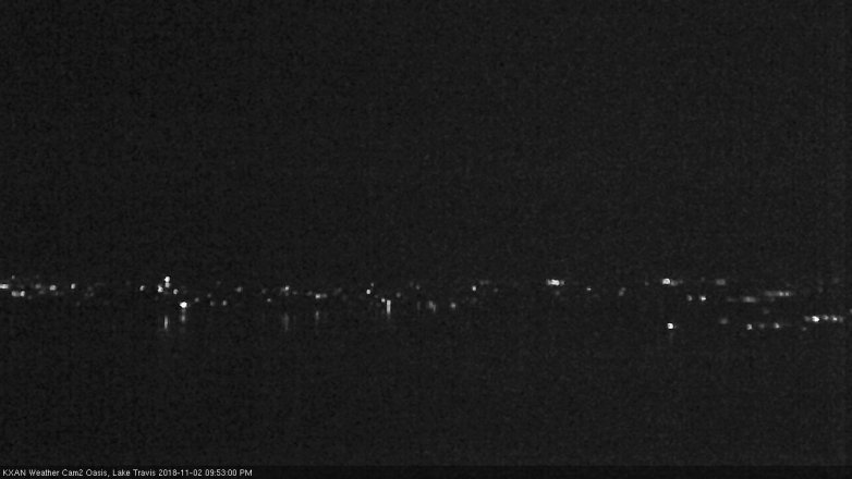 Lake Travis webcam, November 2, 2018 8:55 PM CT