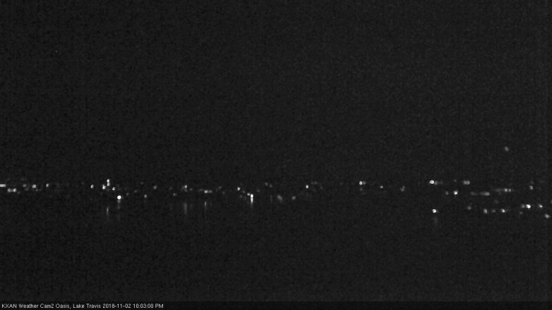 Lake Travis webcam, November 2, 2018 9:05 PM CT