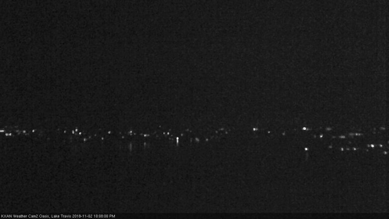 Lake Travis webcam, November 2, 2018 9:10 PM CT