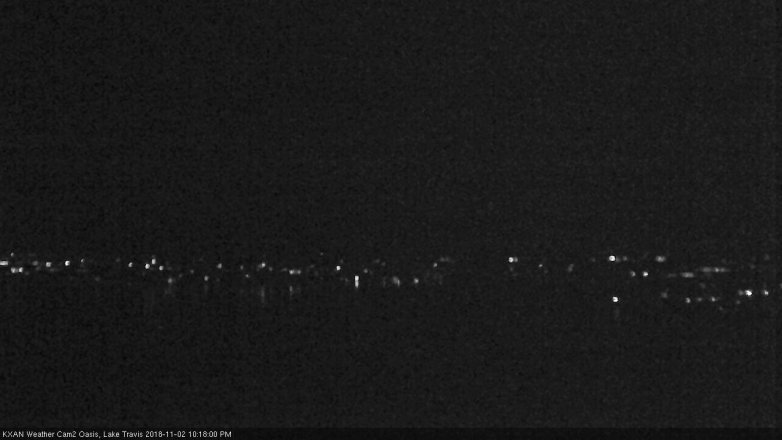Lake Travis webcam, November 2, 2018 9:20 PM CT