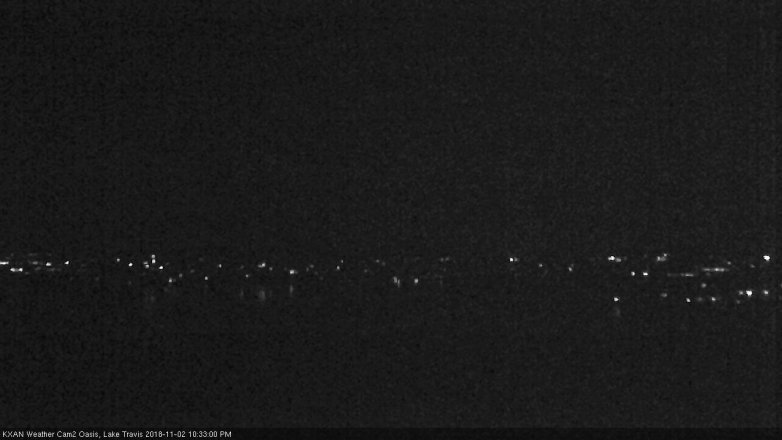 Lake Travis webcam, November 2, 2018 9:35 PM CT