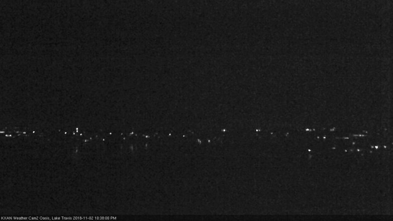 Lake Travis webcam, November 2, 2018 9:40 PM CT