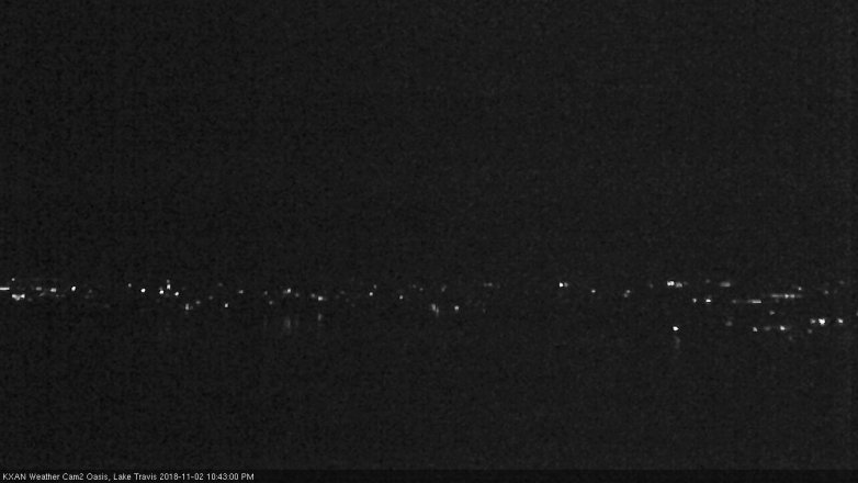 Lake Travis webcam, November 2, 2018 9:45 PM CT