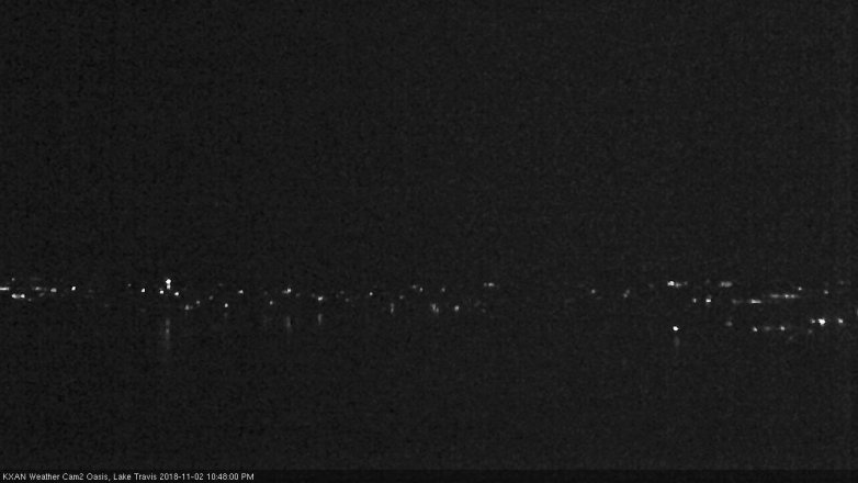 Lake Travis webcam, November 2, 2018 9:50 PM CT