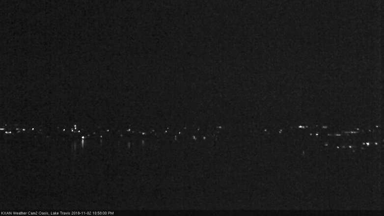 Lake Travis webcam, November 2, 2018 10:00 PM CT
