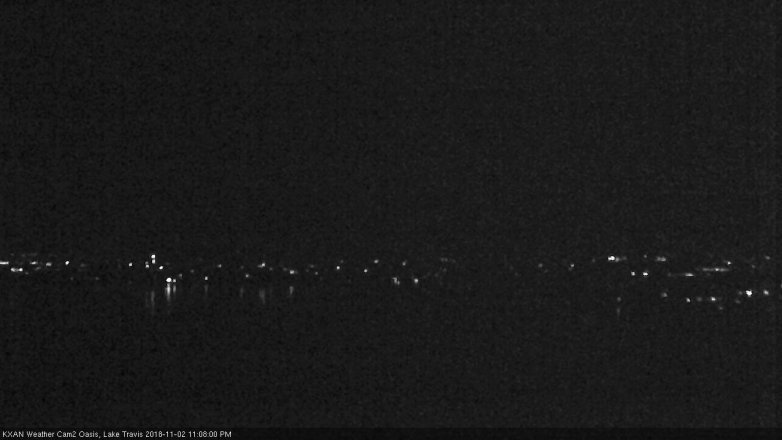 Lake Travis webcam, November 2, 2018 10:10 PM CT