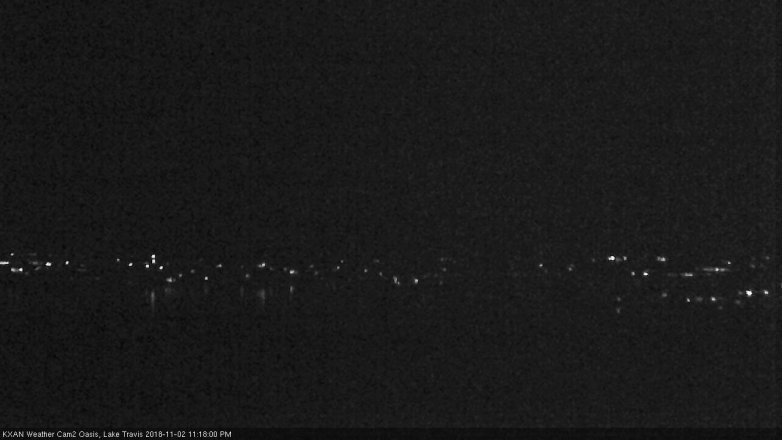 Lake Travis webcam, November 2, 2018 10:20 PM CT