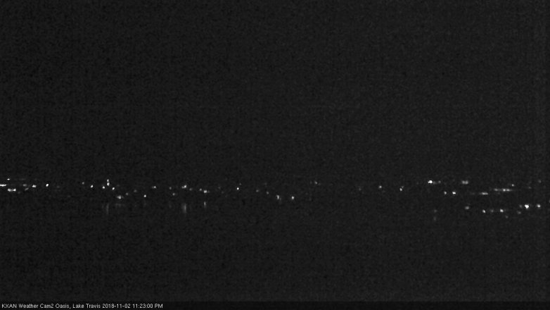 Lake Travis webcam, November 2, 2018 10:25 PM CT