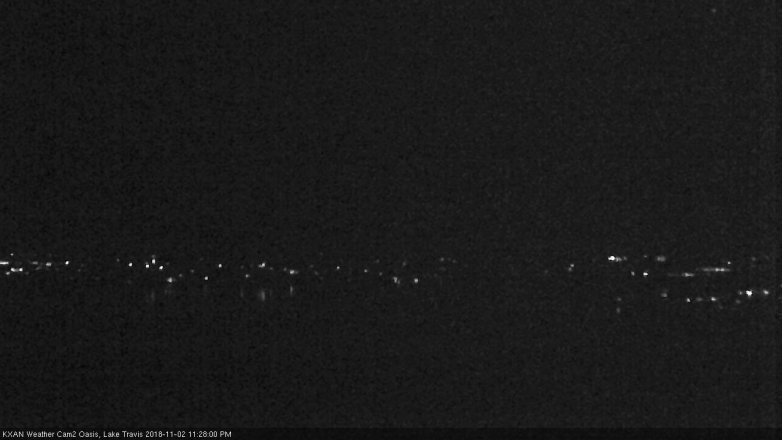Lake Travis webcam, November 2, 2018 10:30 PM CT
