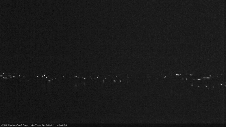 Lake Travis webcam, November 2, 2018 10:50 PM CT