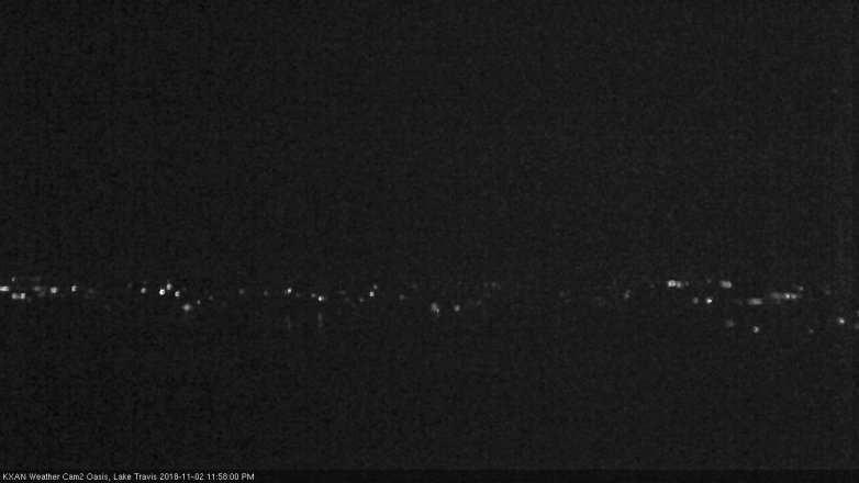 Lake Travis webcam, November 2, 2018 11:00 PM CT