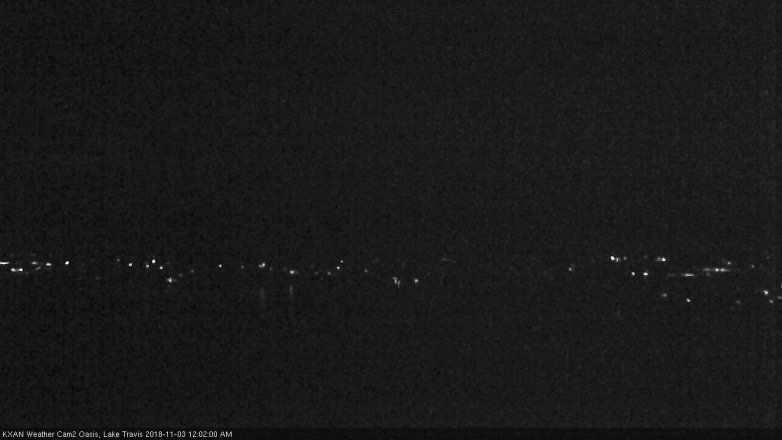 Lake Travis webcam, November 2, 2018 11:05 PM CT