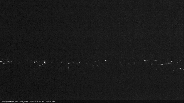 Lake Travis webcam, November 2, 2018 11:10 PM CT