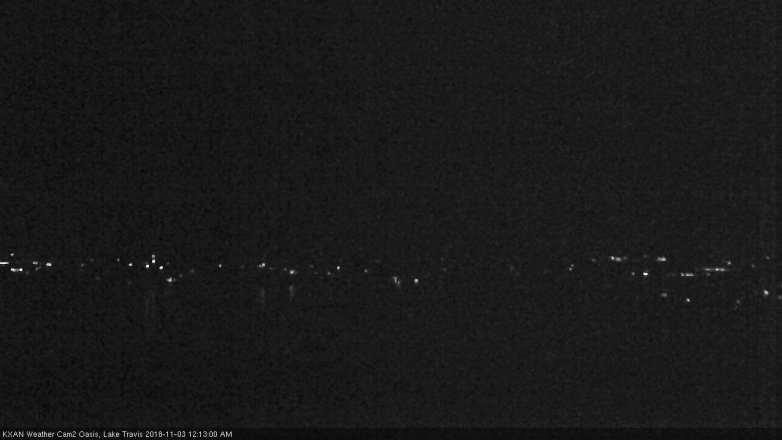 Lake Travis webcam, November 2, 2018 11:15 PM CT