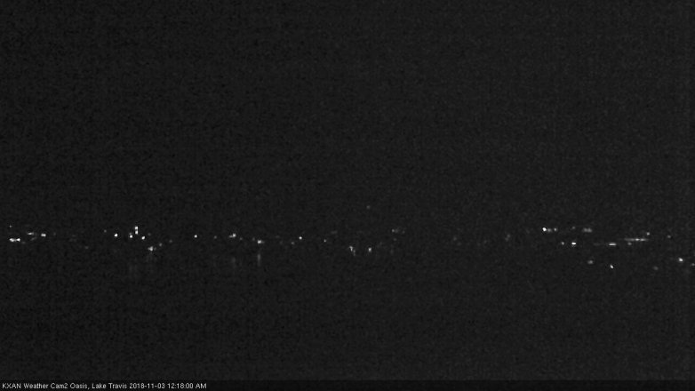 Lake Travis webcam, November 2, 2018 11:20 PM CT