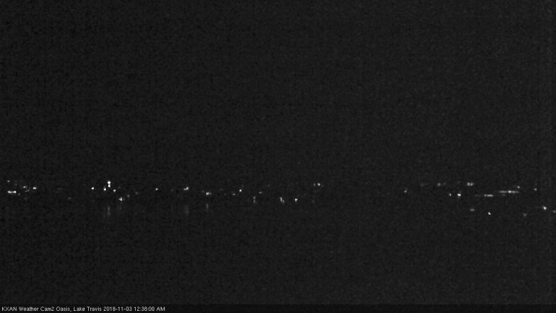 Lake Travis webcam, November 2, 2018 11:40 PM CT