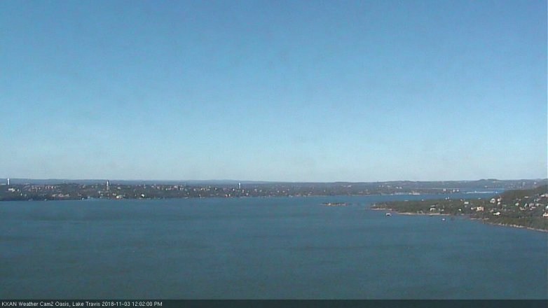 Lake Travis webcam, November 3, 2018 11:05 AM CT