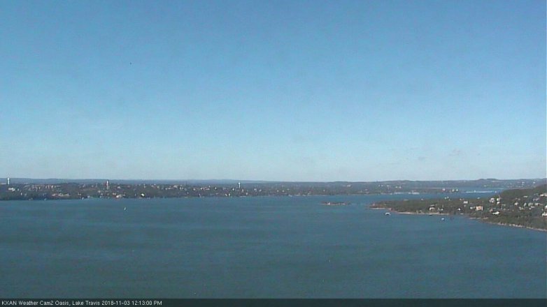 Lake Travis webcam, November 3, 2018 11:15 AM CT