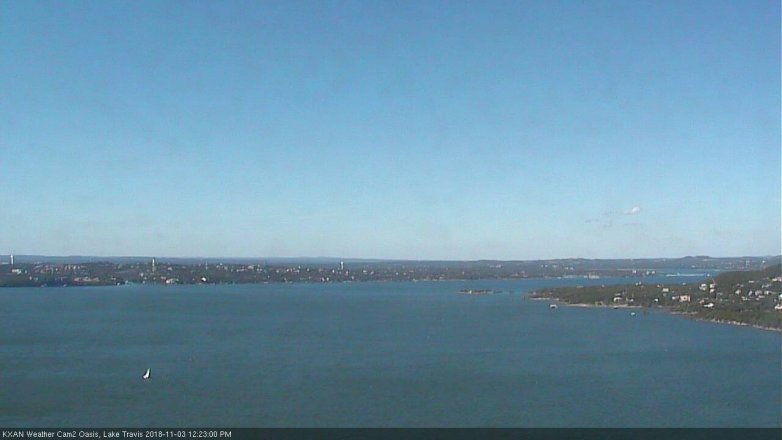 Lake Travis webcam, November 3, 2018 11:25 AM CT