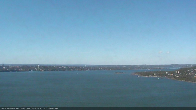 Lake Travis webcam, November 3, 2018 11:35 AM CT