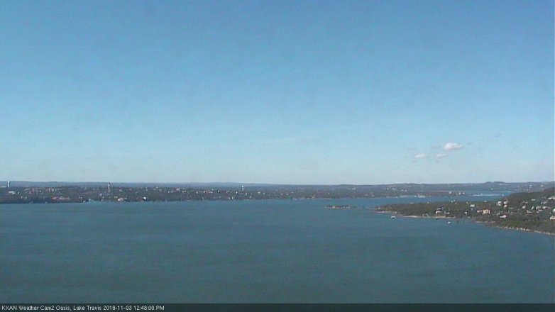 Lake Travis webcam, November 3, 2018 11:50 AM CT
