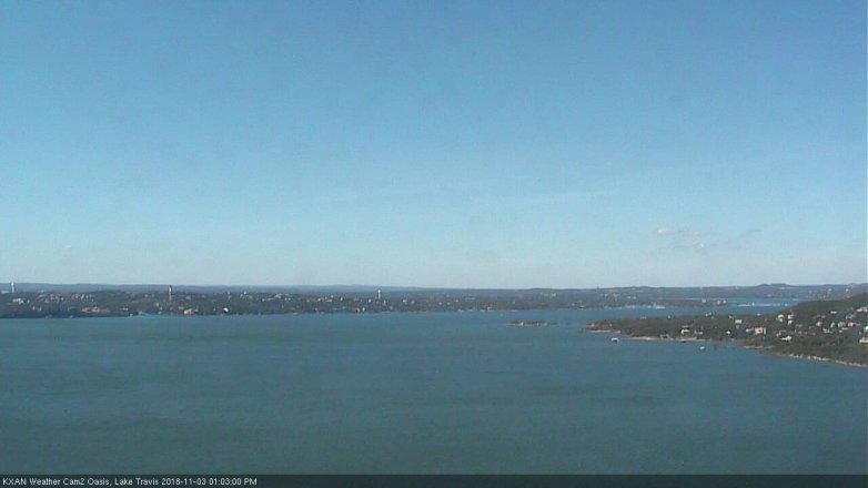Lake Travis webcam, November 3, 2018 12:05 PM CT
