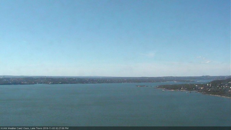 Lake Travis webcam, November 3, 2018 1:30 PM CT