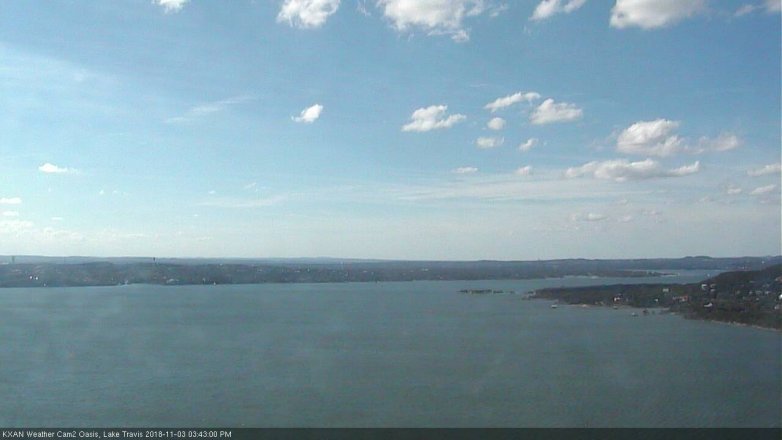 Lake Travis webcam, November 3, 2018 2:45 PM CT